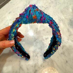 Lele Sadoughi blue confetti headband